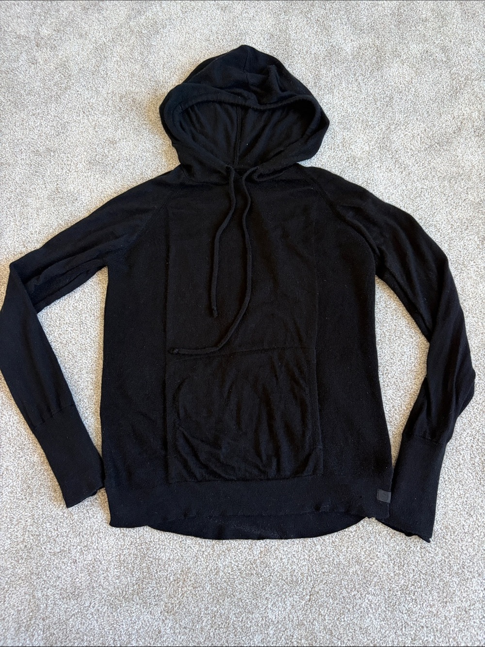 Women’s Wool Black Hoodie